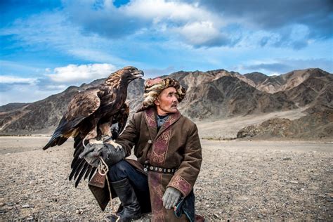 kazakh eagle hunters.